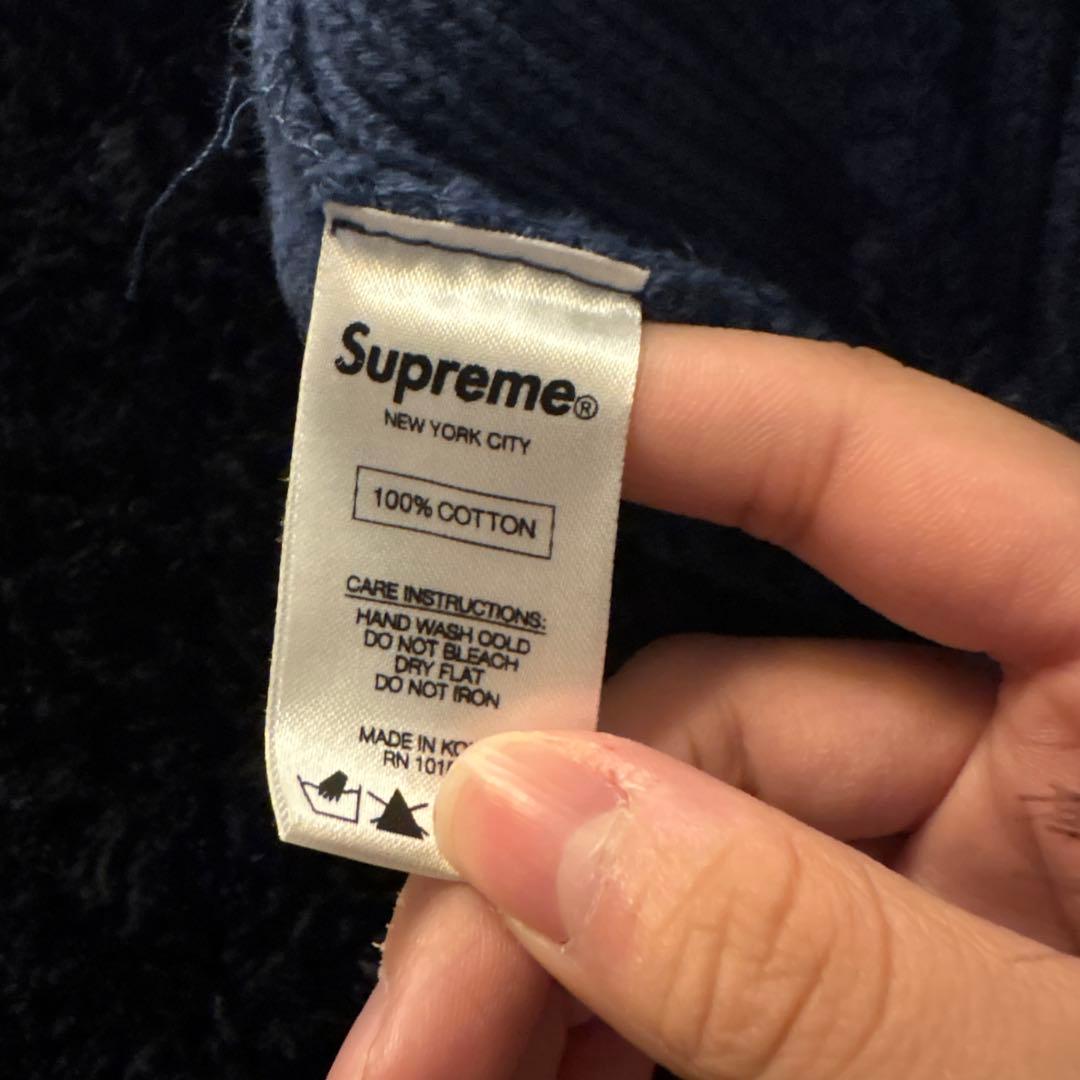 Supreme シュプリーム ボックスロゴ ニット帽 ビーニー ネイビー
