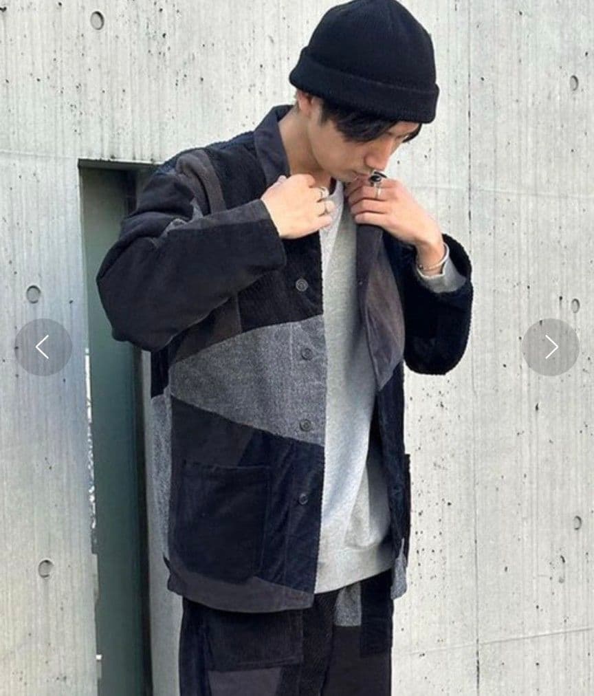 【rebear by Johnbull】コーデュロイパッチワークジャケット〈M〉