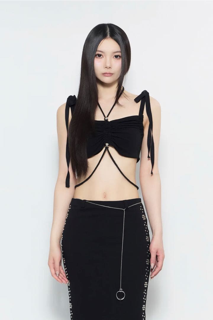 トップス theredthread beaded strap cami