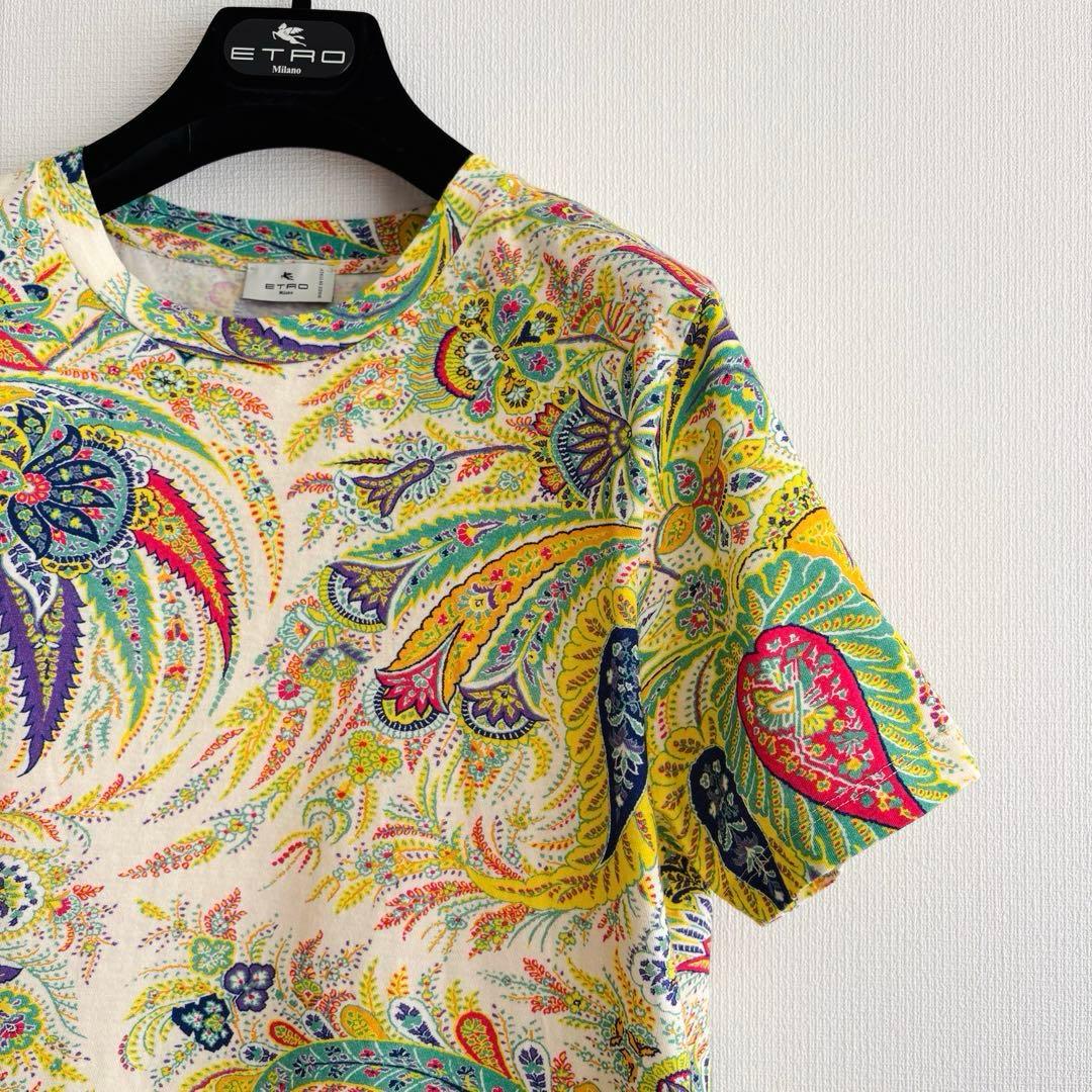 ★ETRO★近年/エトロ★カラフルペイズリー柄コットンカットソー★44★