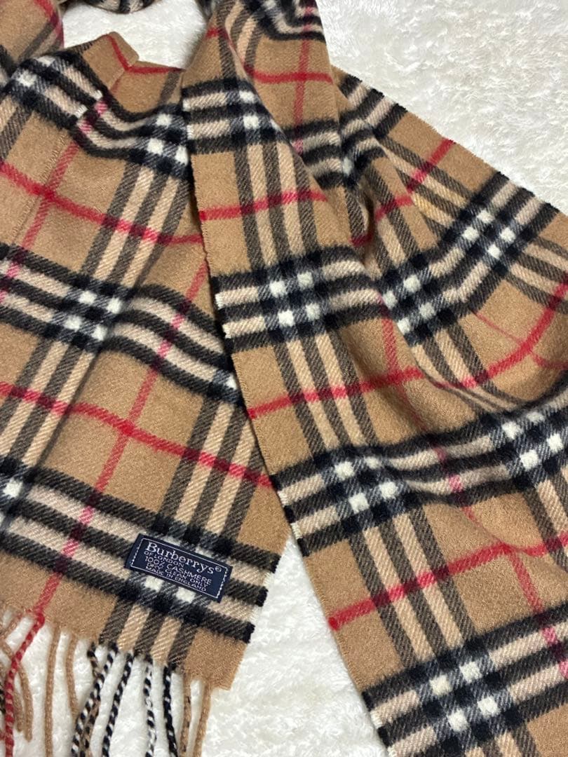 Burberrys ノバチェック柄カシミヤ100%マフラー　英国製