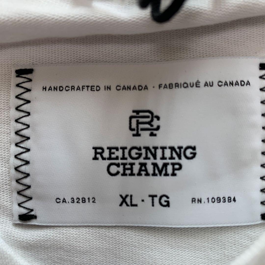 REIGNING CHAMP RC刺繍T XL 白 新品