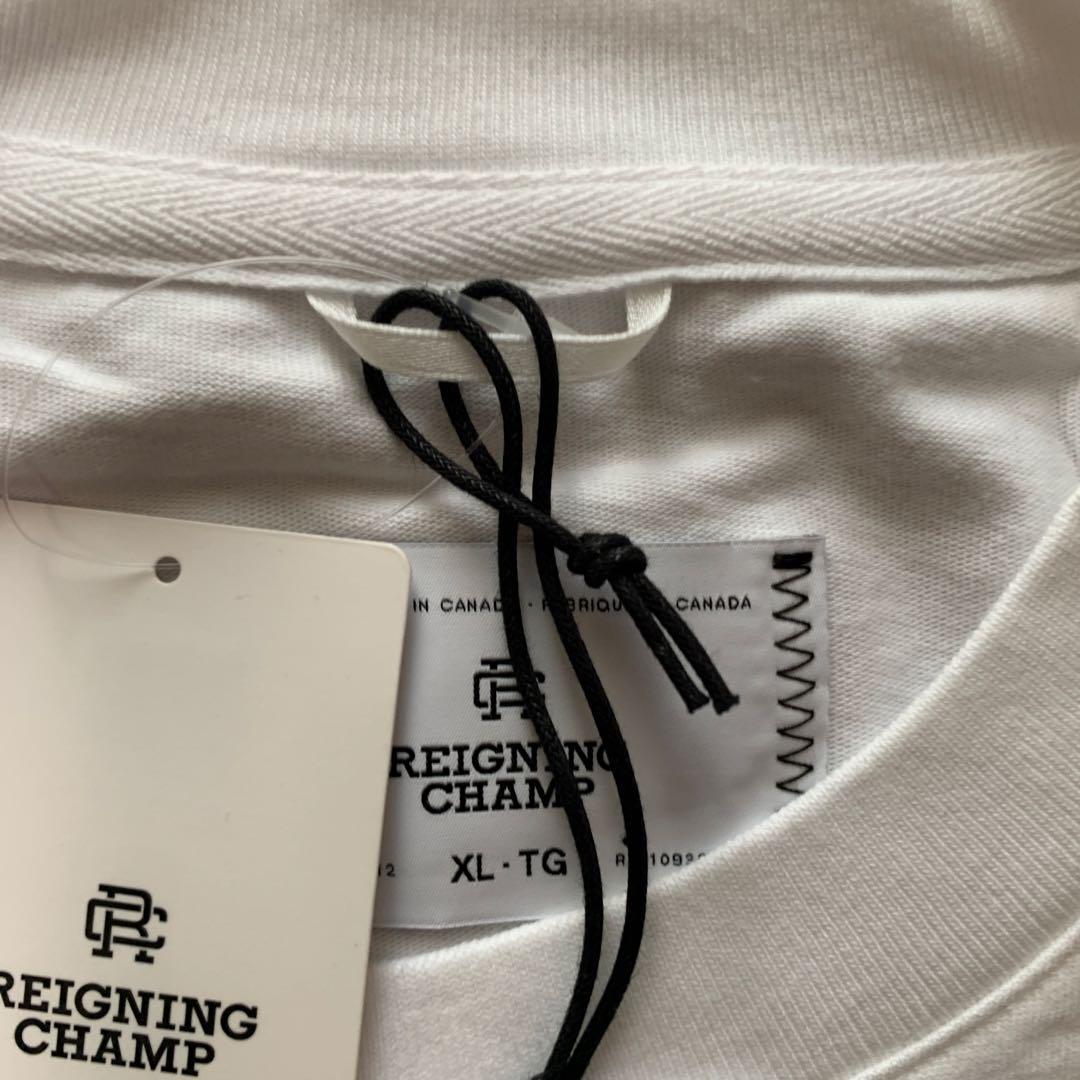 REIGNING CHAMP RC刺繍T XL 白 新品