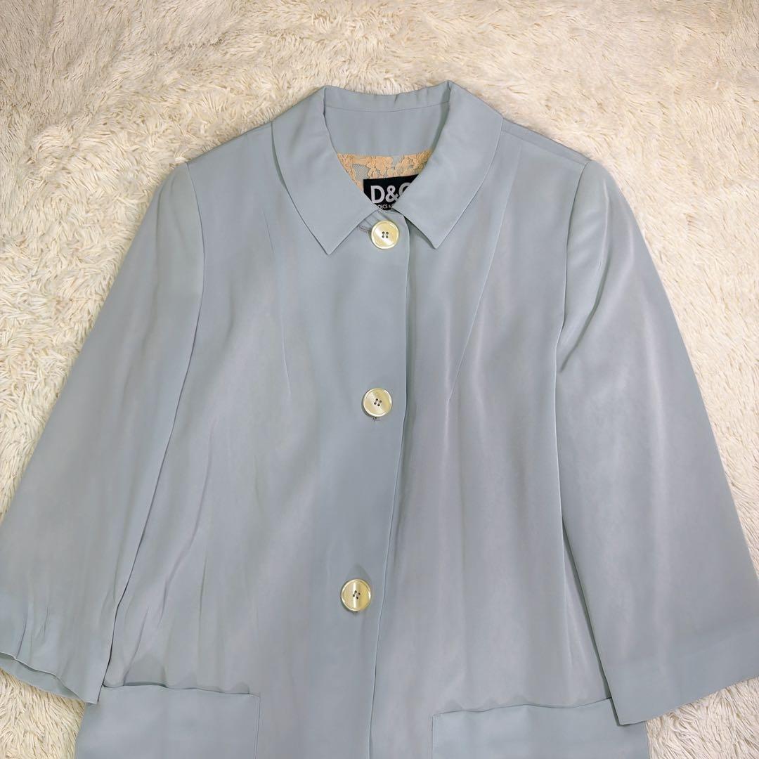 D&G ドルチェ＆ガッバーナ 90s Vintage ロングコート イタリア製