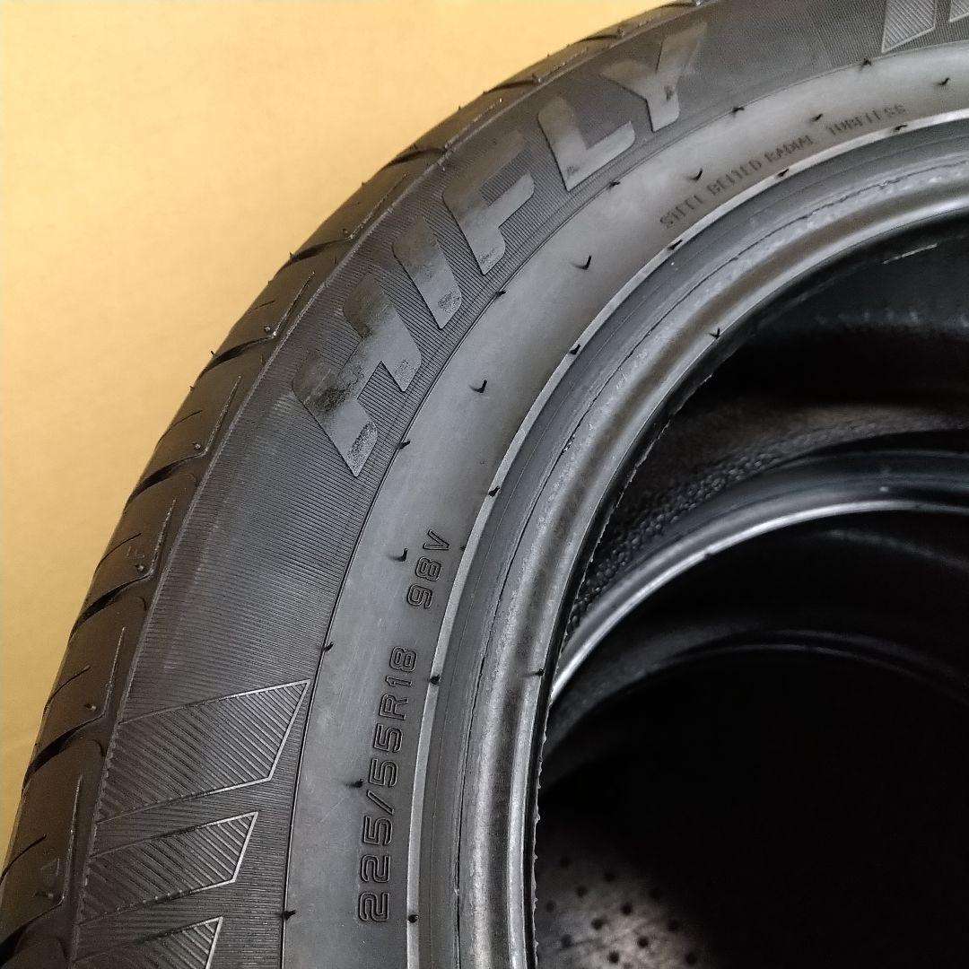 ★バリ山225/55R18 ハイフライVIGOROUS HP801 22年製4本