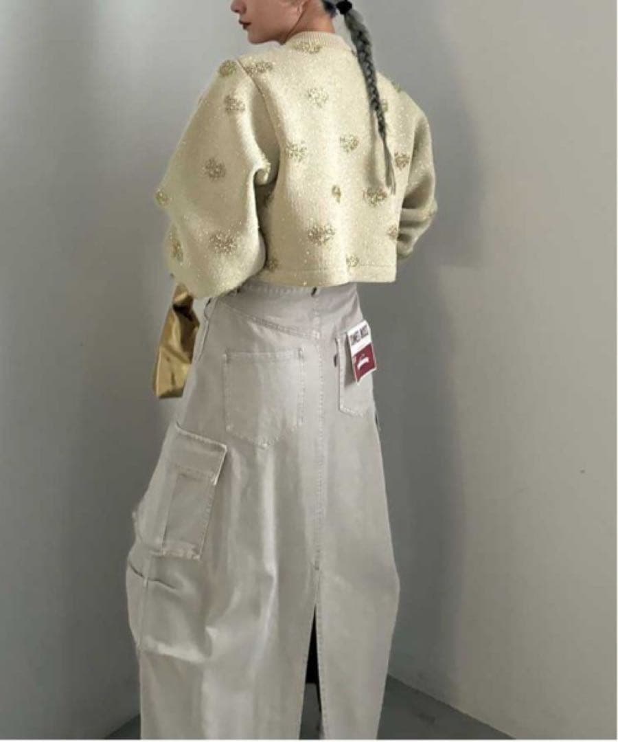 Ameri VINTAGE アメリ ヴィンテージ ハートラメニットカーディガン