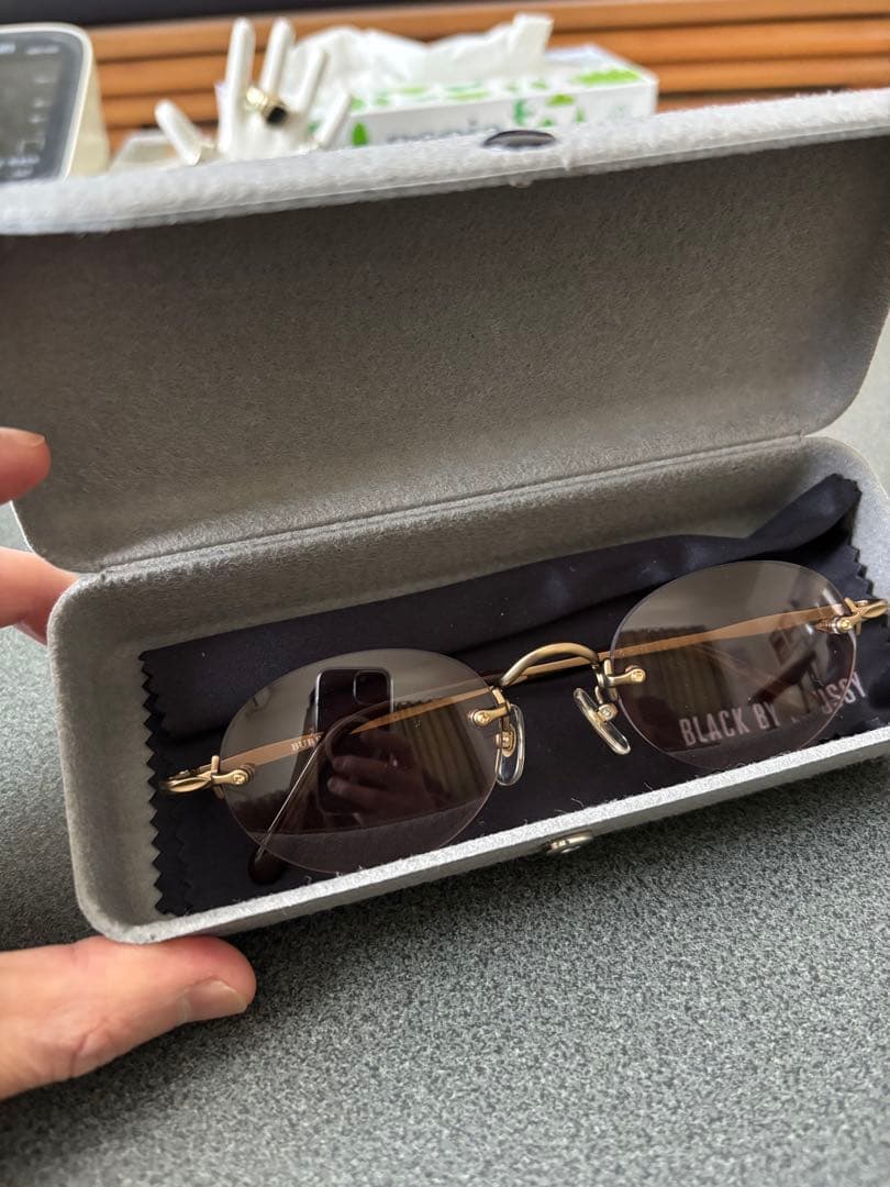 Burberryバーバリー リムレスサングラス ブラウン※金子 レイバン 999