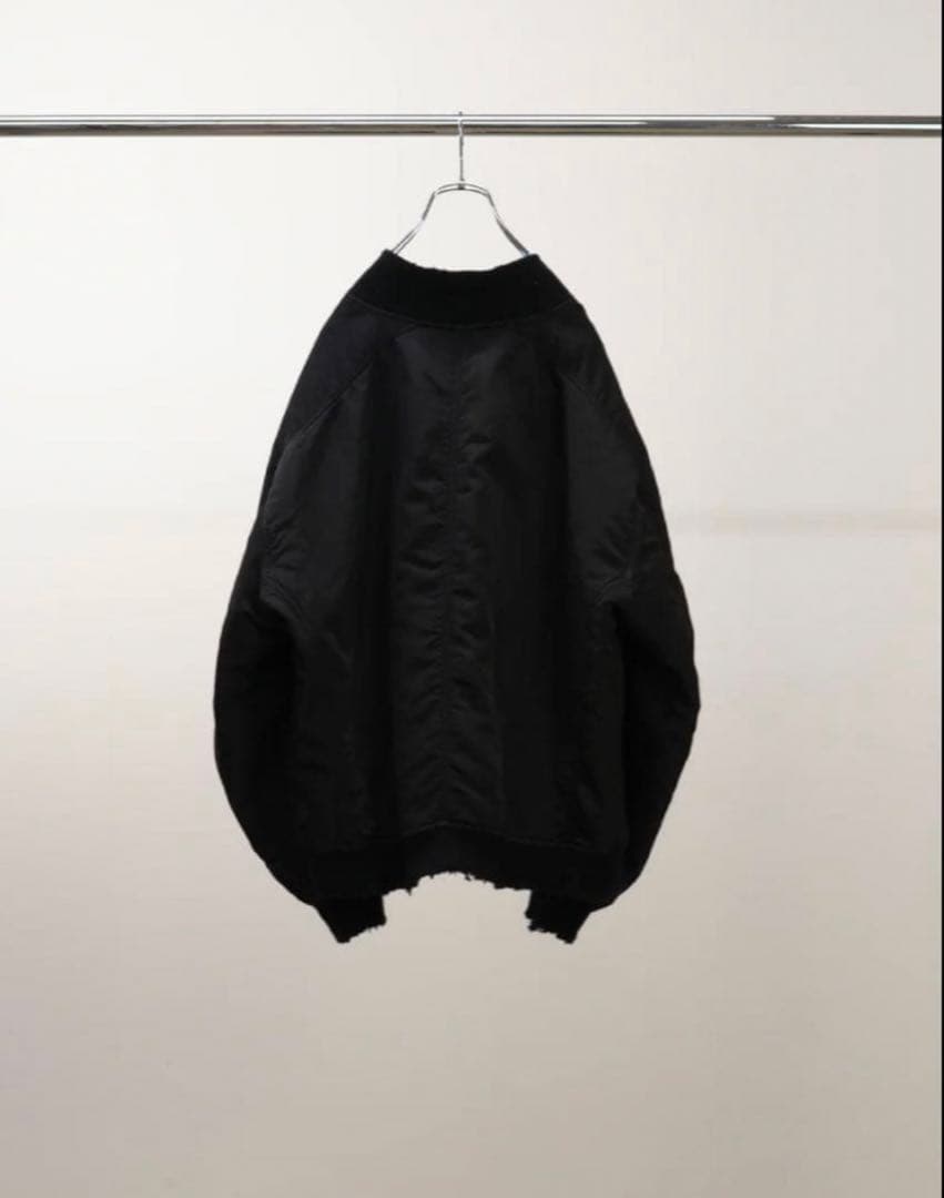 ANCELLM 25AW FADED BOMBER JACKET黒1