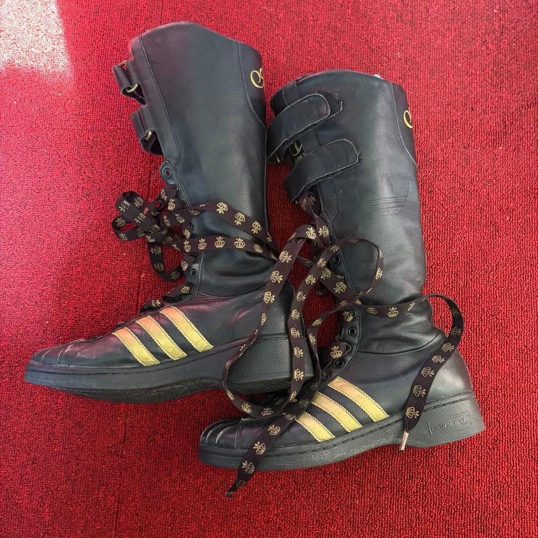 レア adidas ミッシーエリオット　ブーツ　ブラック×ゴールド