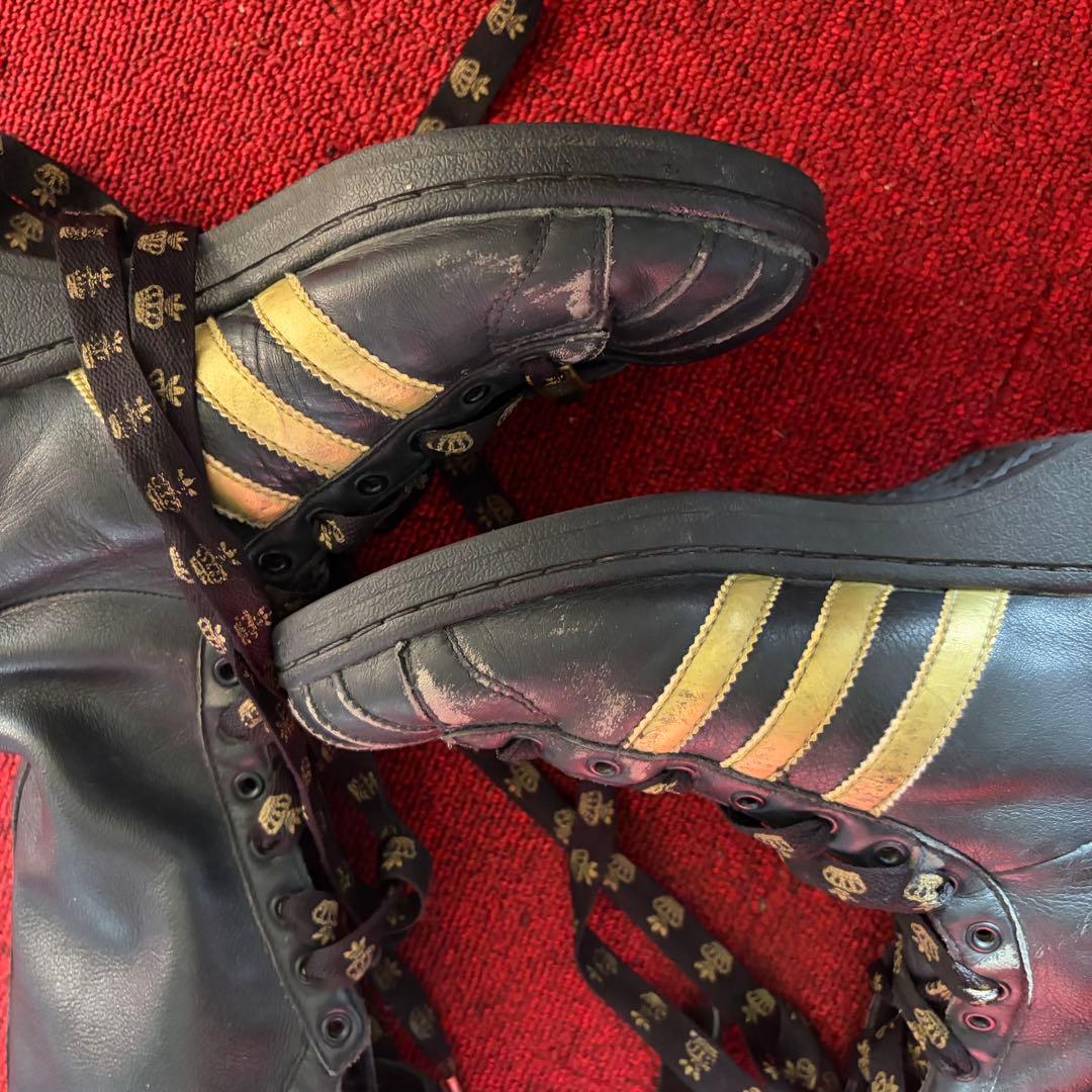 レア adidas ミッシーエリオット　ブーツ　ブラック×ゴールド
