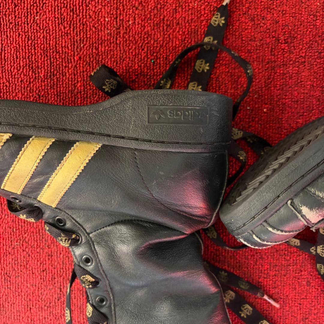 レア adidas ミッシーエリオット　ブーツ　ブラック×ゴールド
