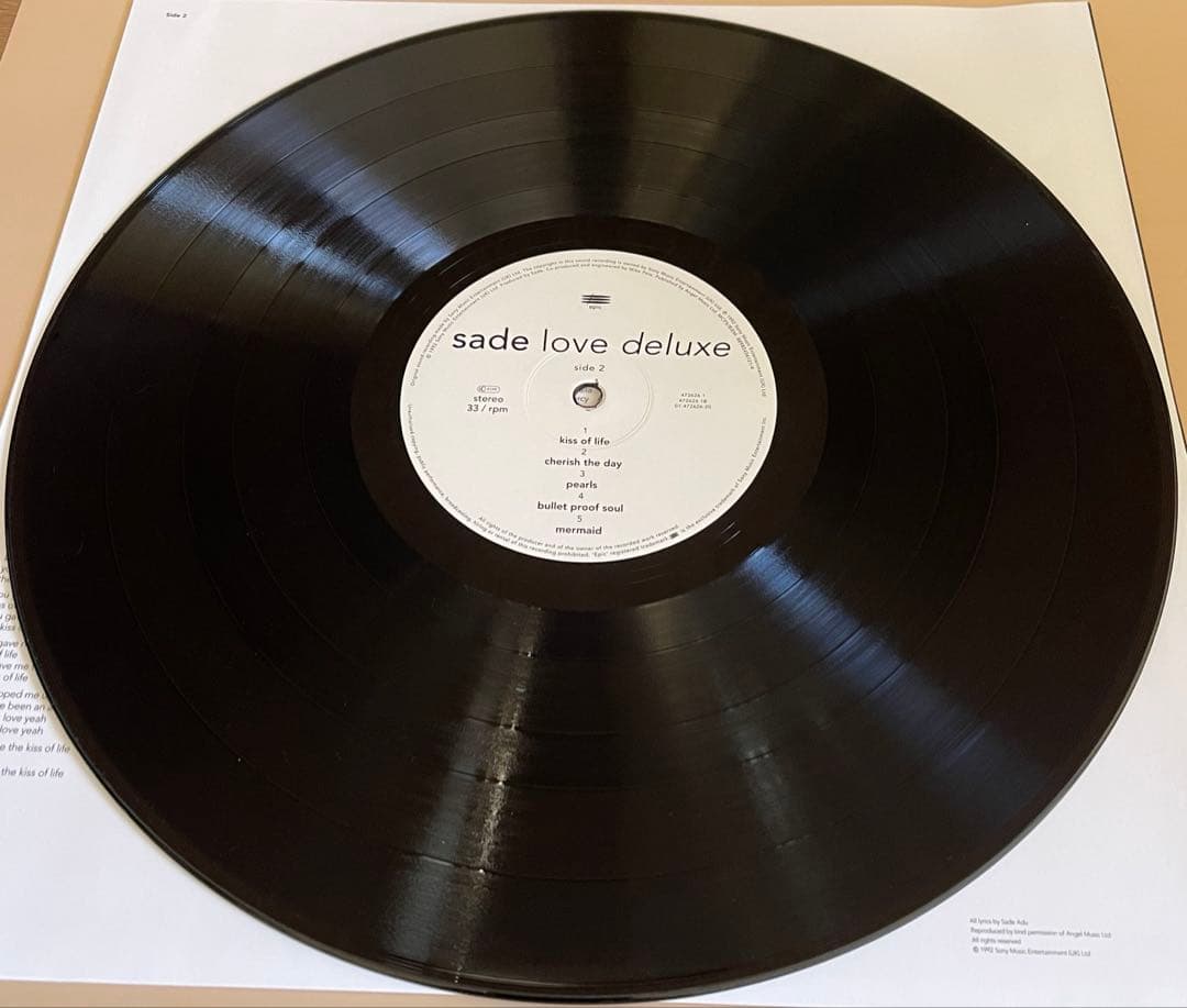 シャーデー　レコード　「Love Deluxe」