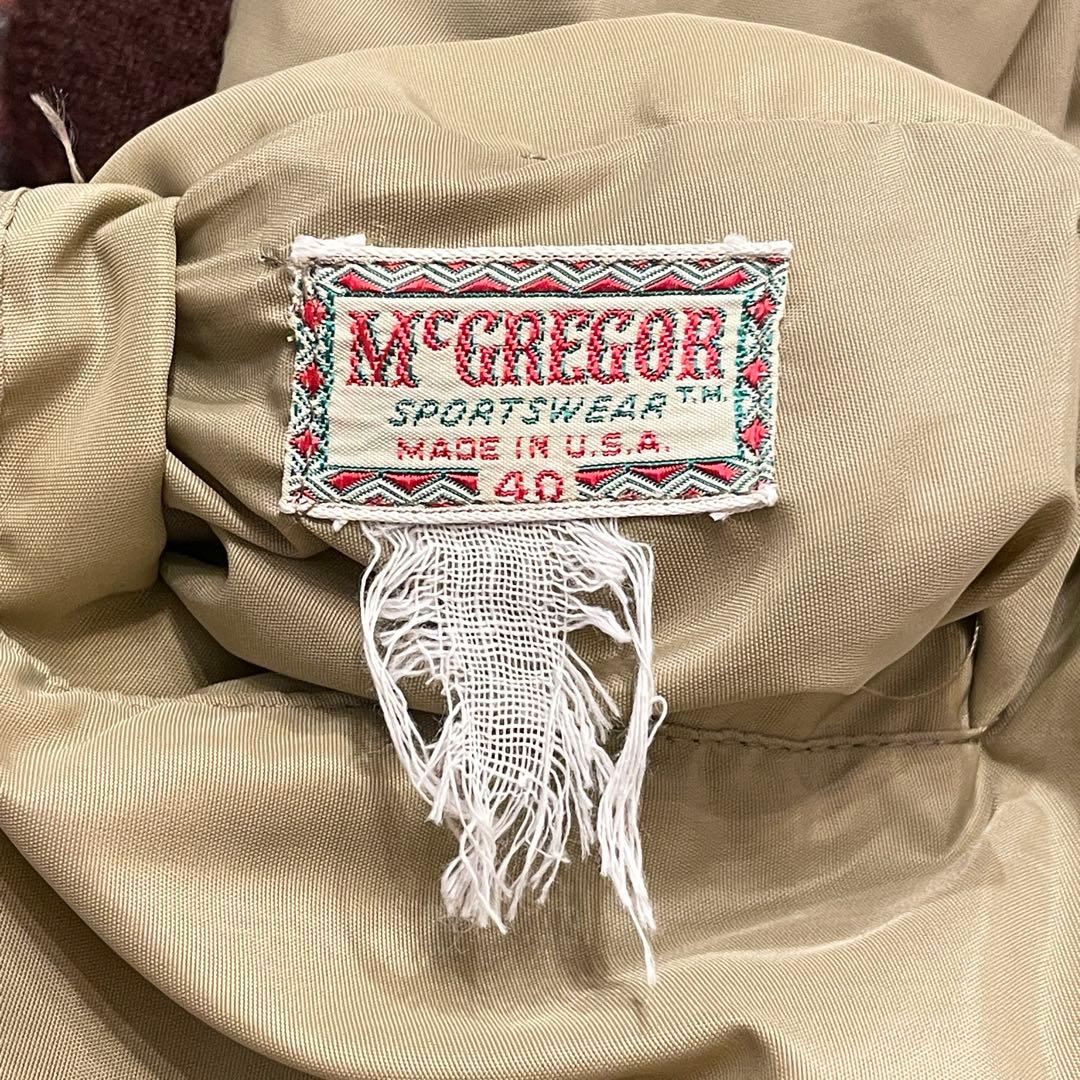 【40】50s USA製 McGREGOR リバーシブル ジャケット マクレガー