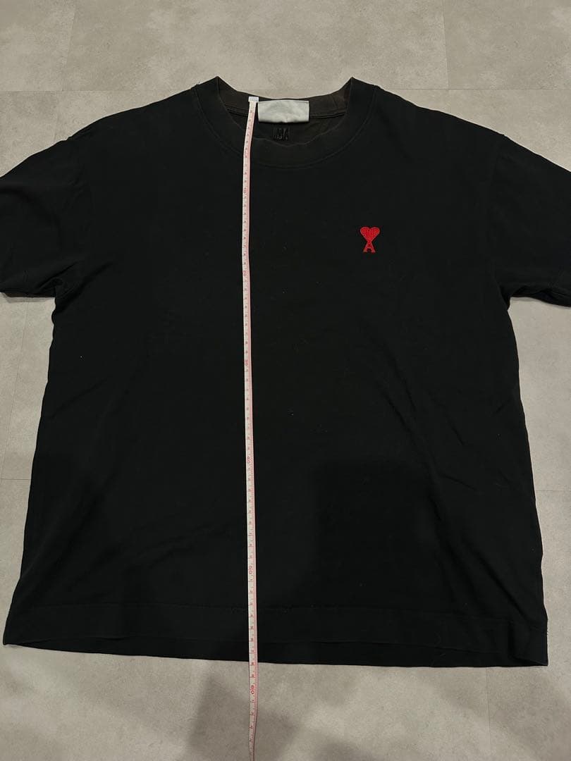 ami 黒 Tシャツ 赤ロゴ