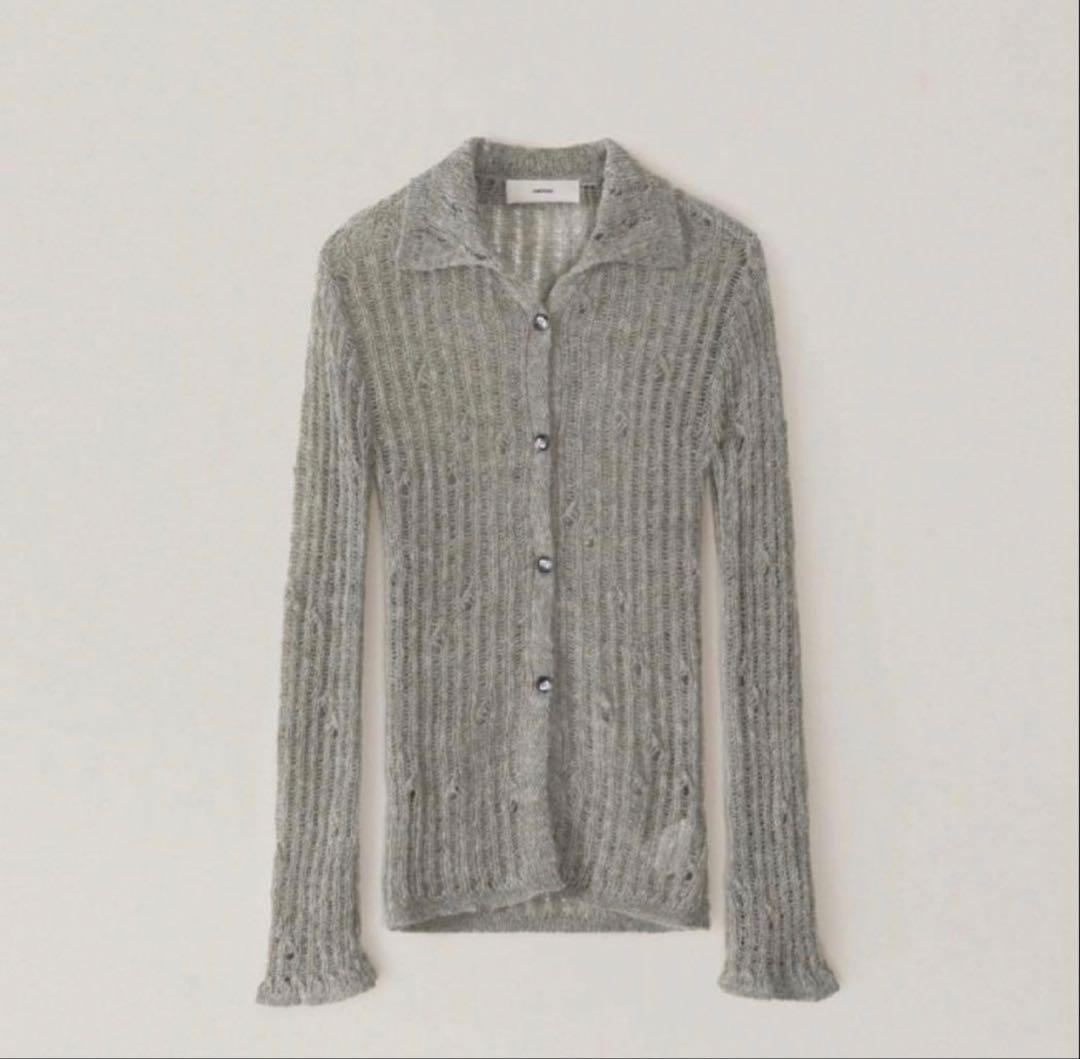 OHOTOROのFeather Damage Cardigan