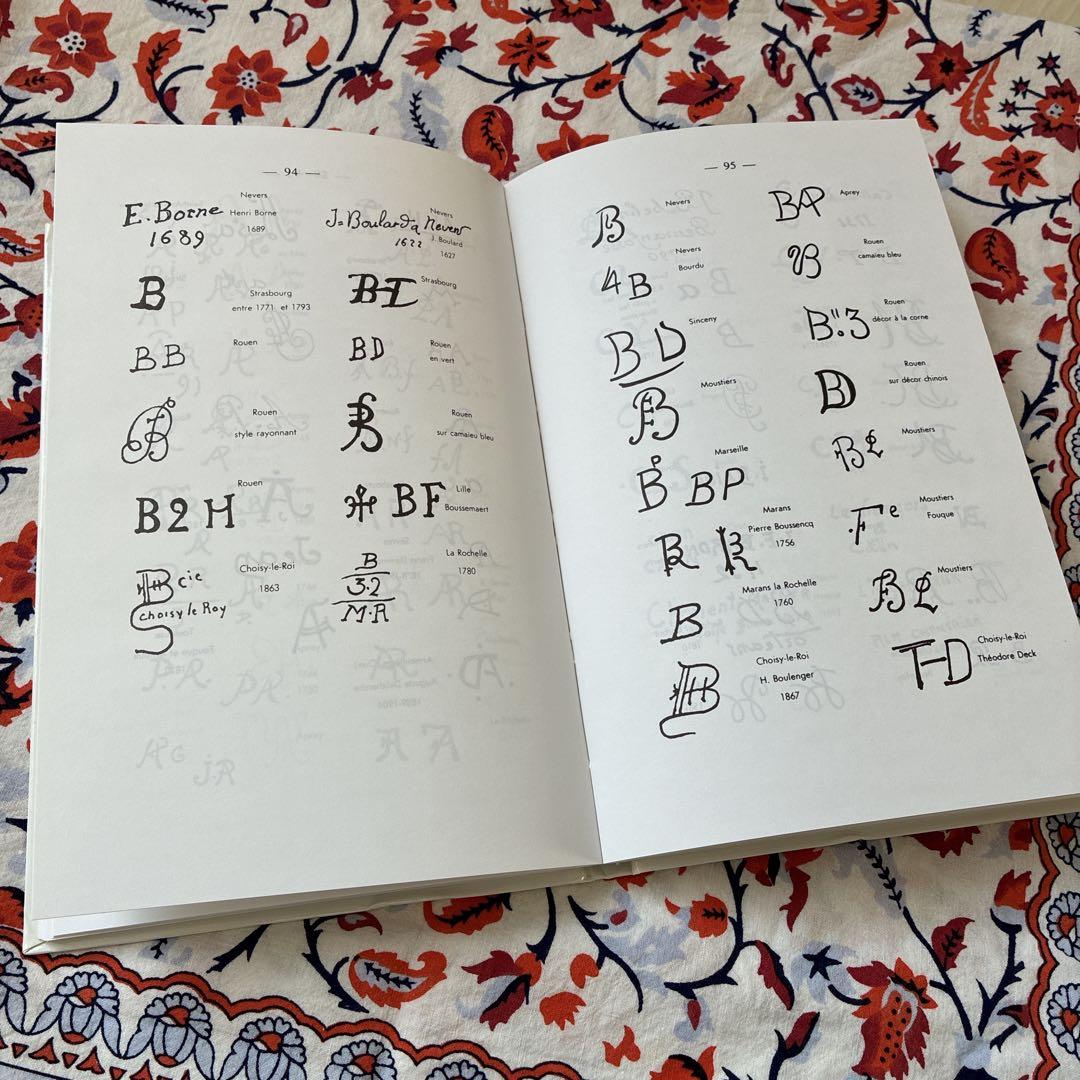 洋書 MARQUES ET SIGNATURES DE LA FAÏENCE