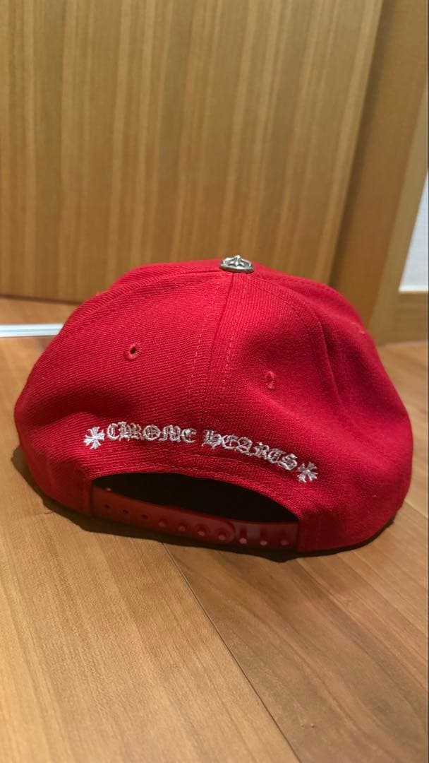 【試着のみ】クロムハーツ CHROME HEARTS 赤 ベースボールキャップ
