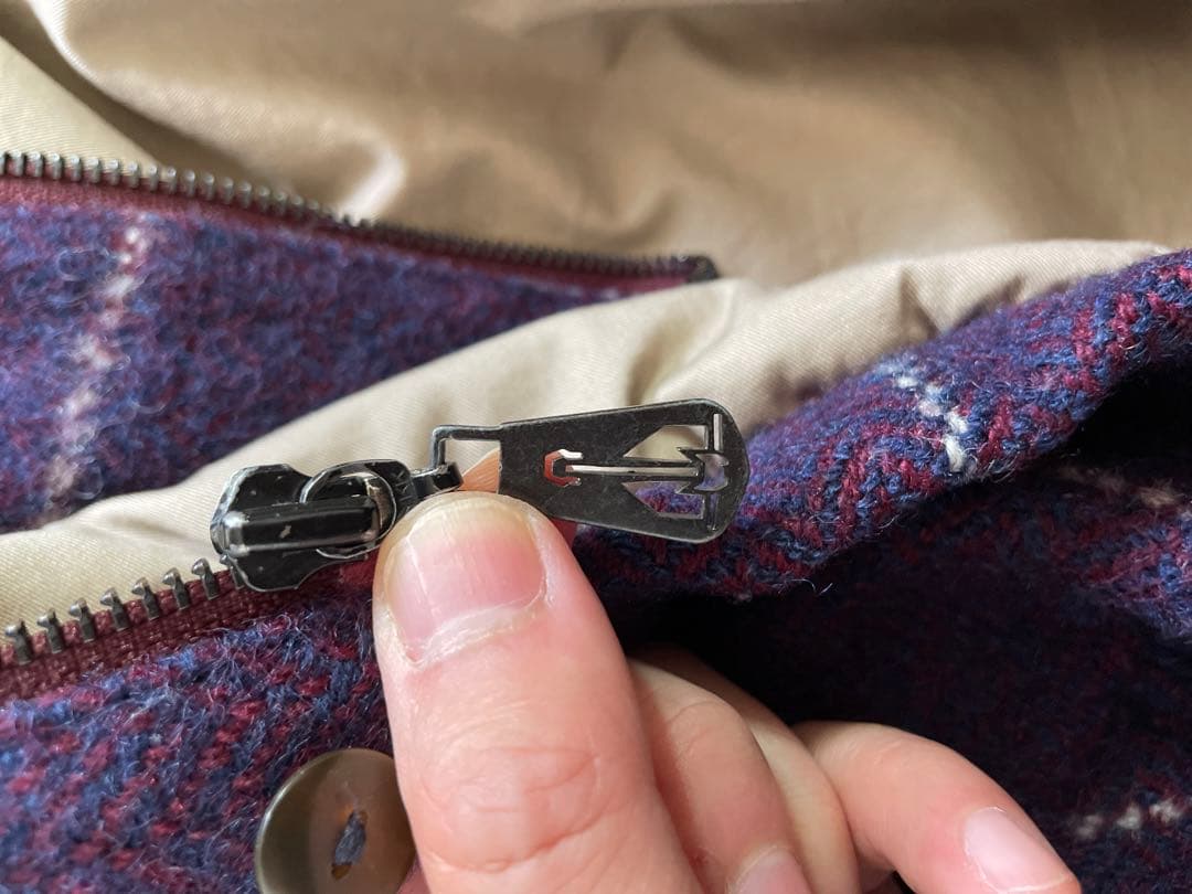 レア80s〜ノーティカ Nautica 紫 チェック柄 ジャケットブルゾン