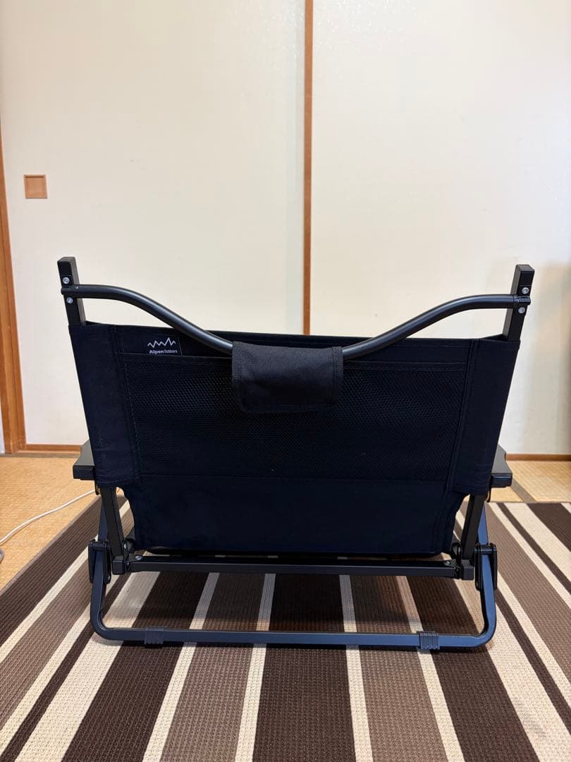 【最終値引き】Alpen Outdoors撥水スーパーローチェア ブラック 2脚