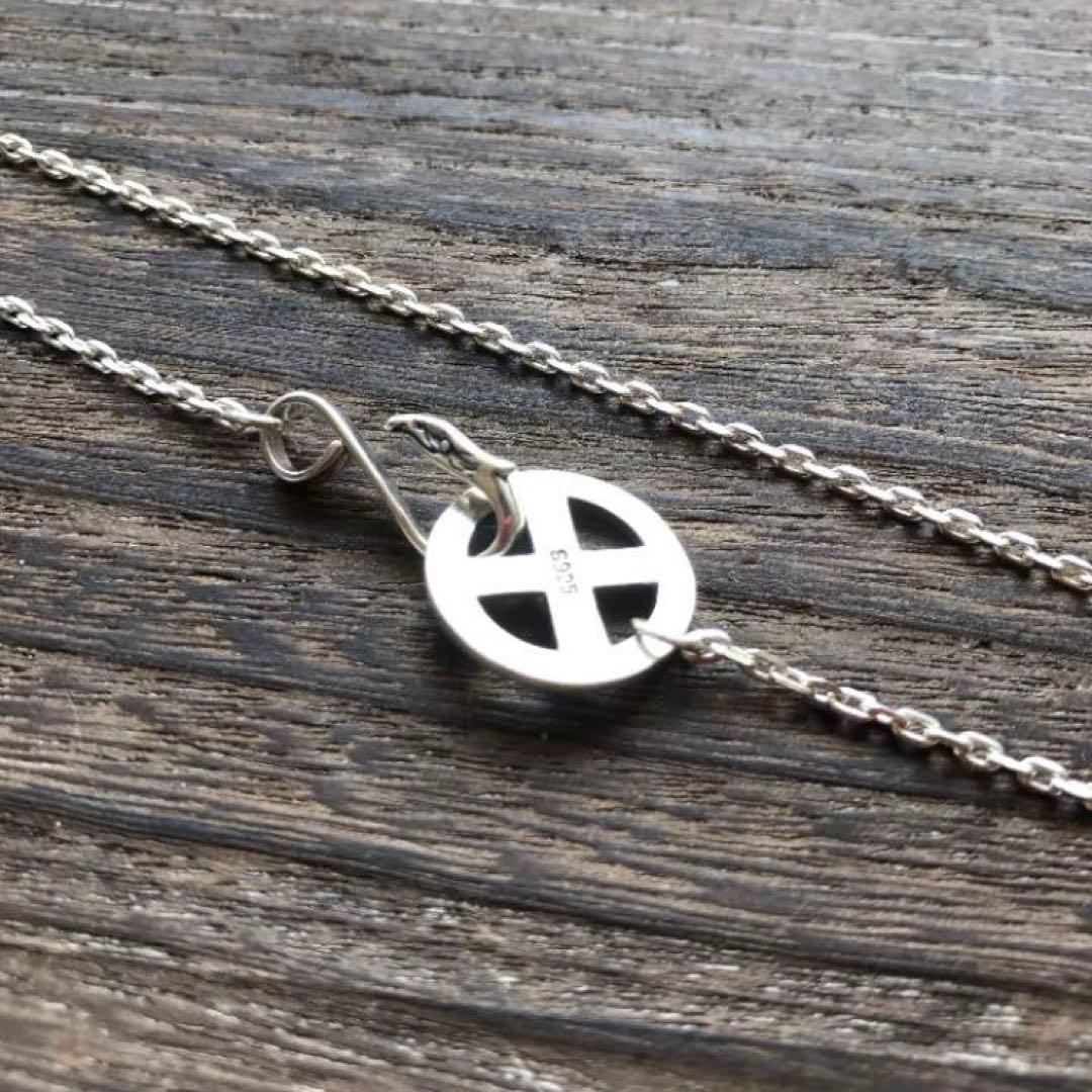 【silver925】イーグルフック メタル付メディスンホイール チェーン 新品