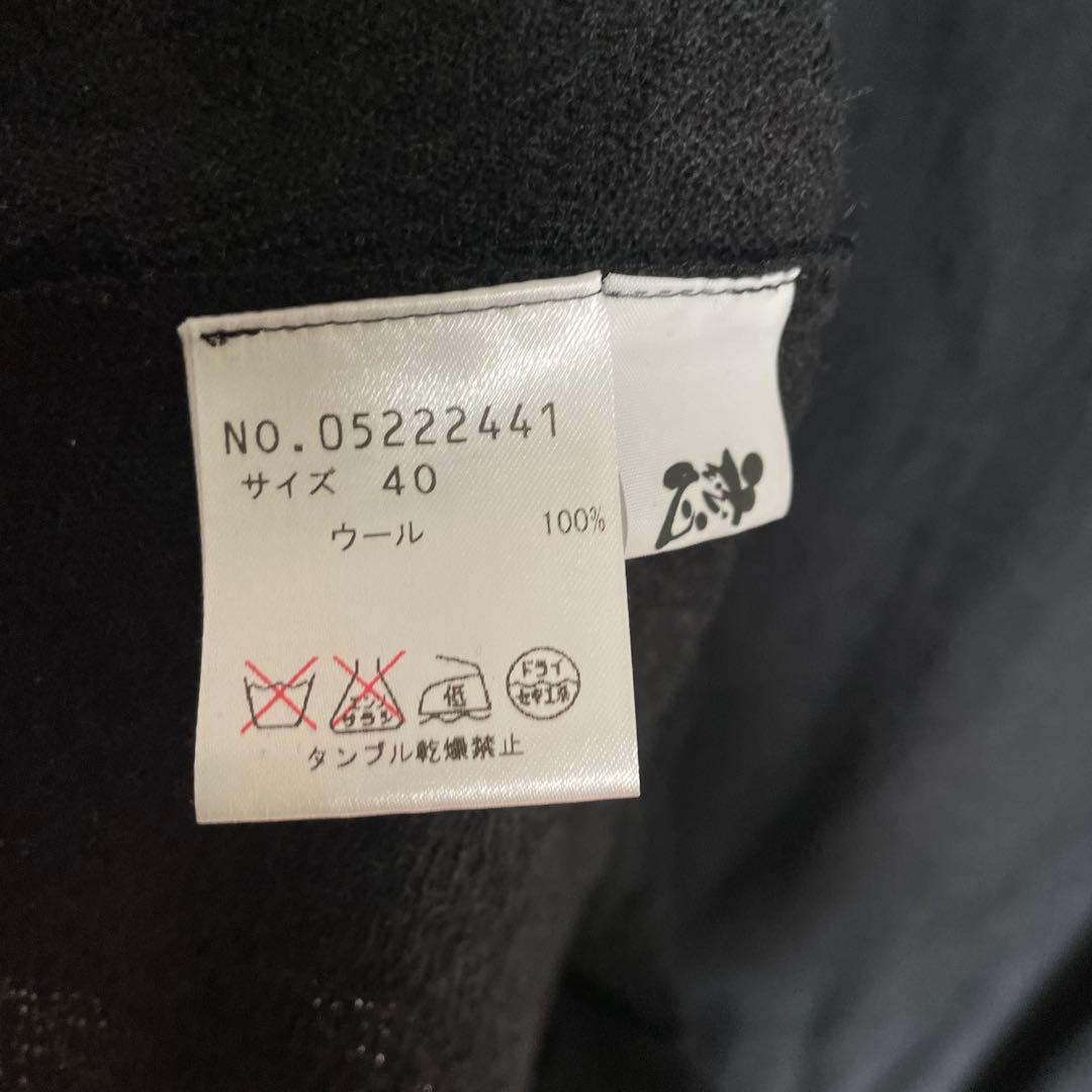 538 慈雨　40　ウールワンピース　ブラック
