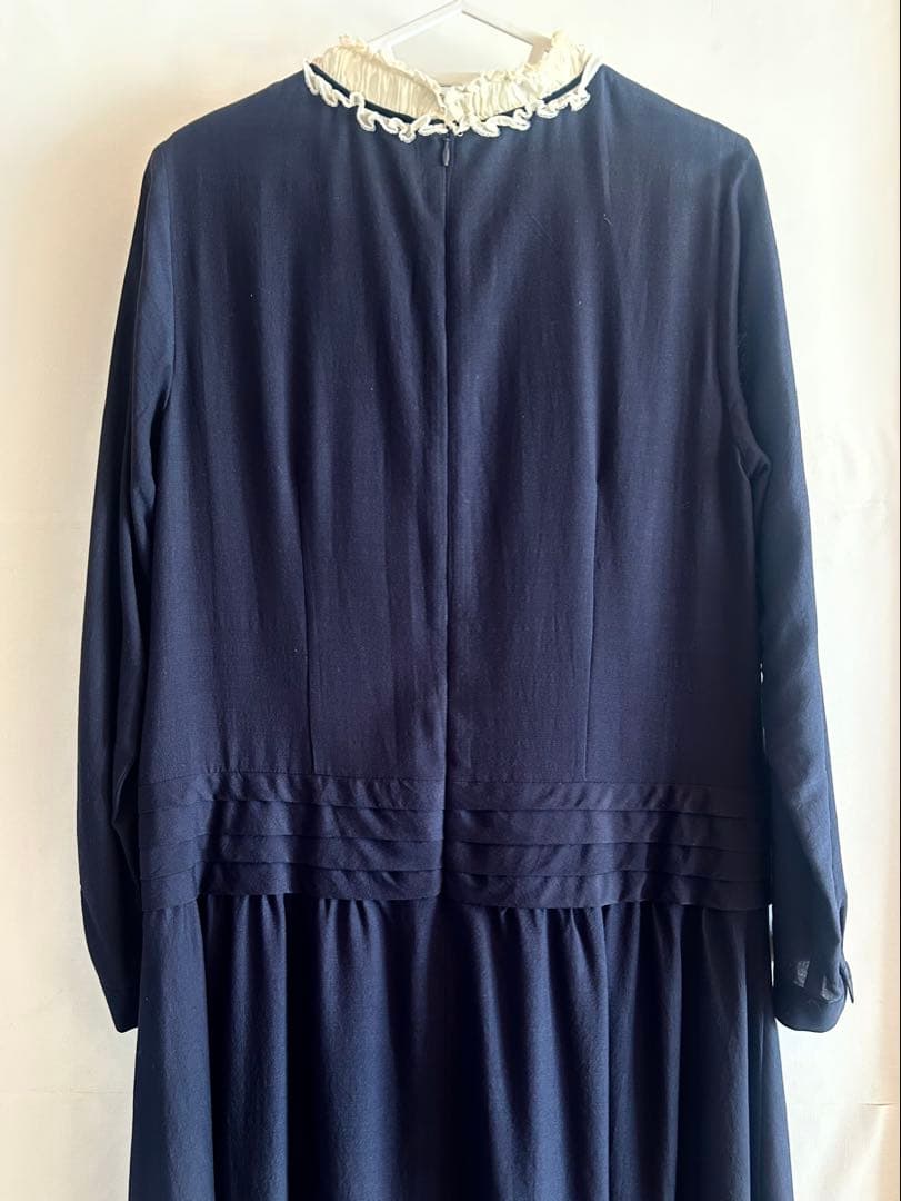 Jane Marple コレットドレス ネイビー×ホワイト