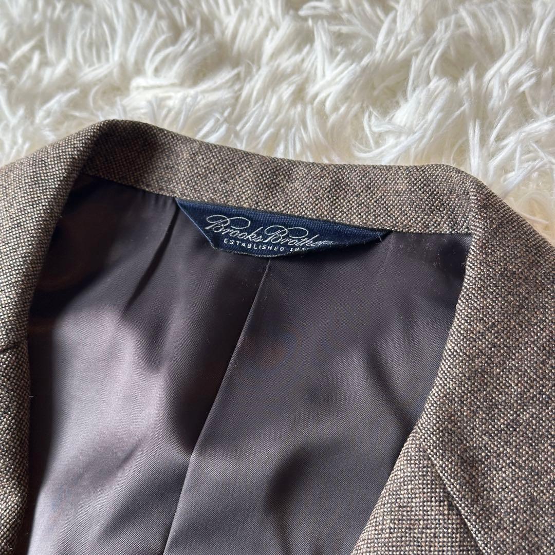 Brooks Brothers テーラードジャケット ツイード L相当 ブラウン