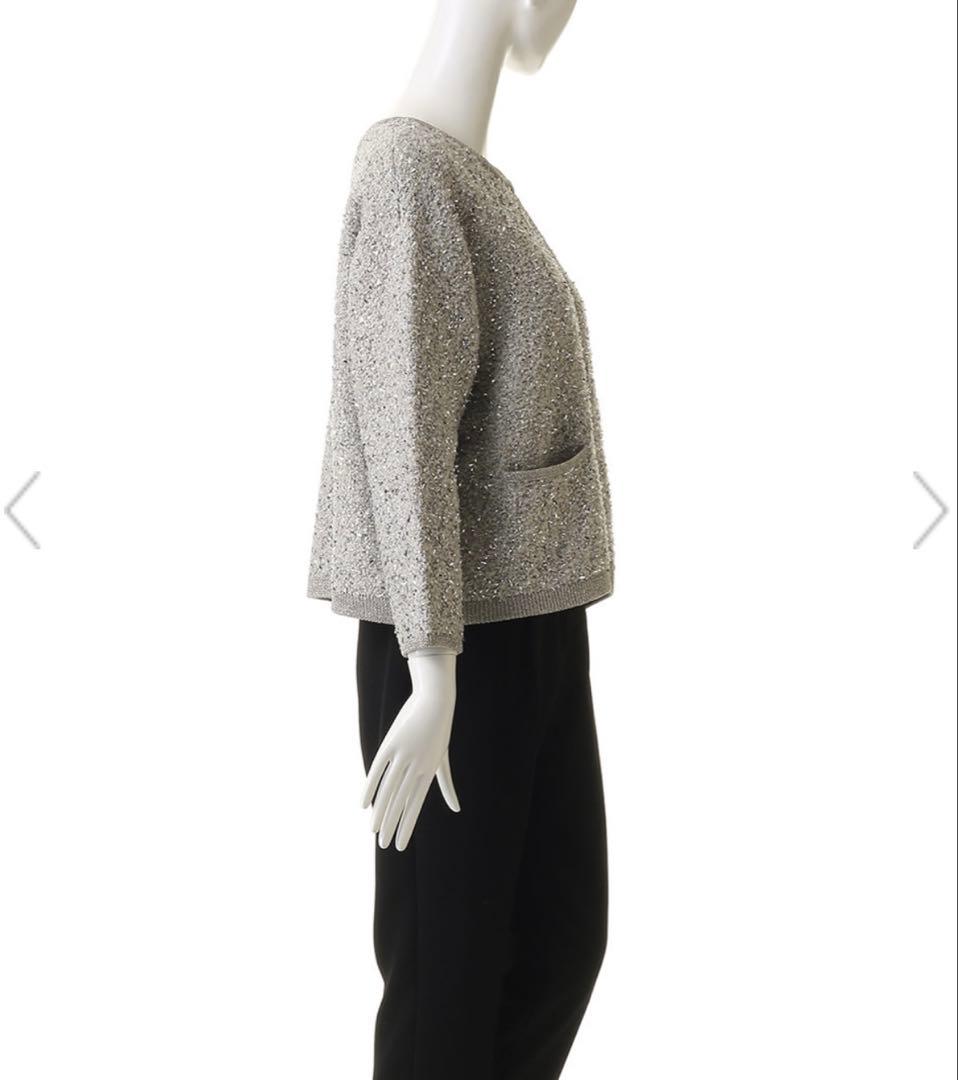 ebure 【新品】ニットカーディガン グレー 38