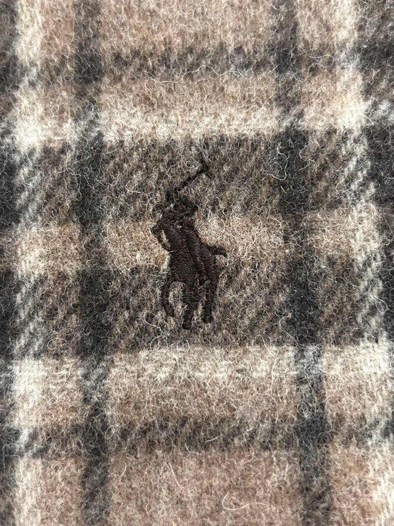 【新品!!】 Polo Ralph Lauren チェック柄ウールマフラー