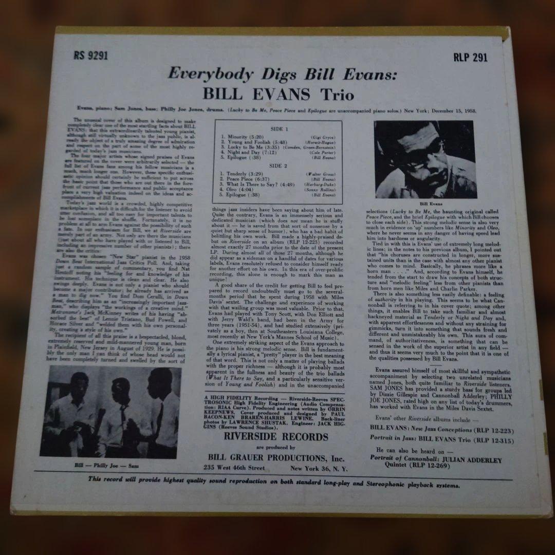 US極上美盤Everybody Digs Bill Evans