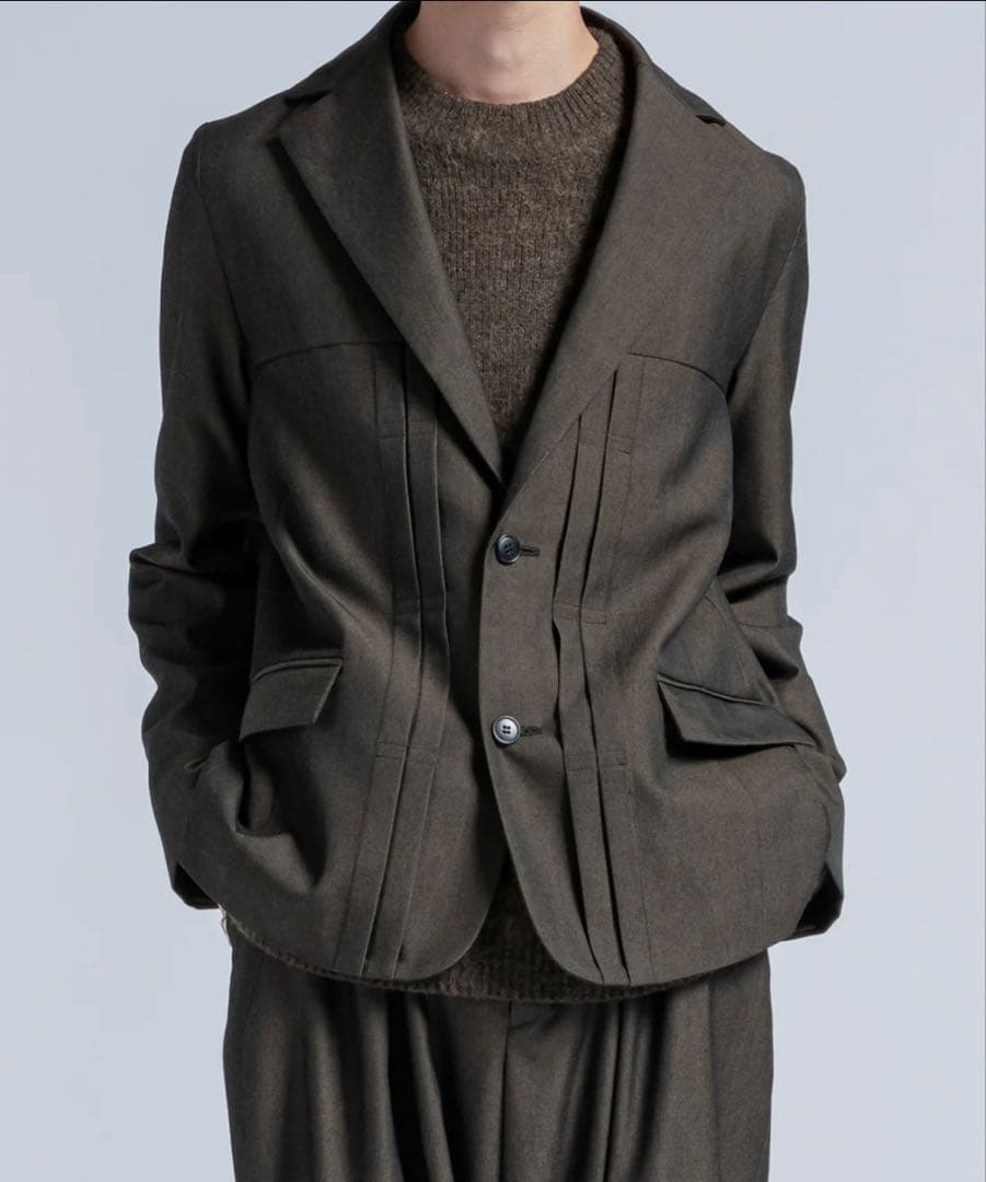 k*i様 Wool gabardine tailored jacket