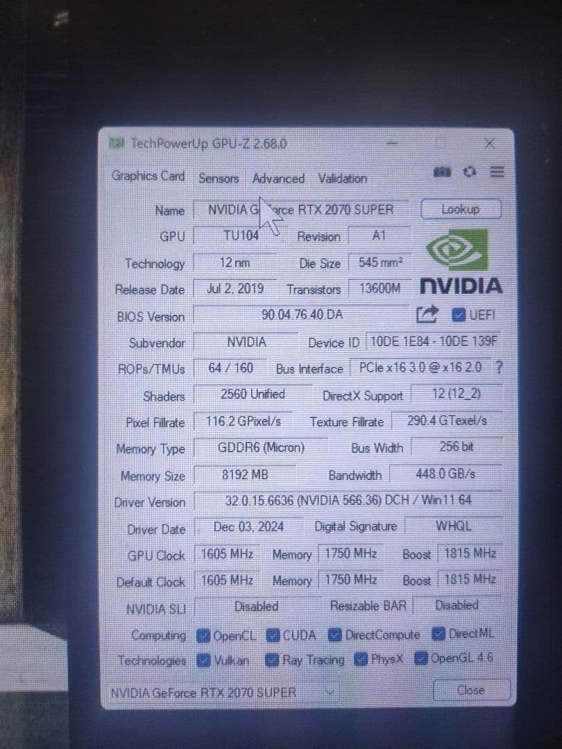 最終値下げ GeForce RTX 2070 Super OC