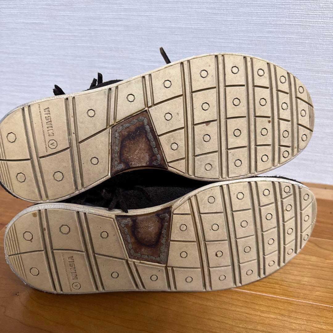 visvim ダークブラウン モカシン US10