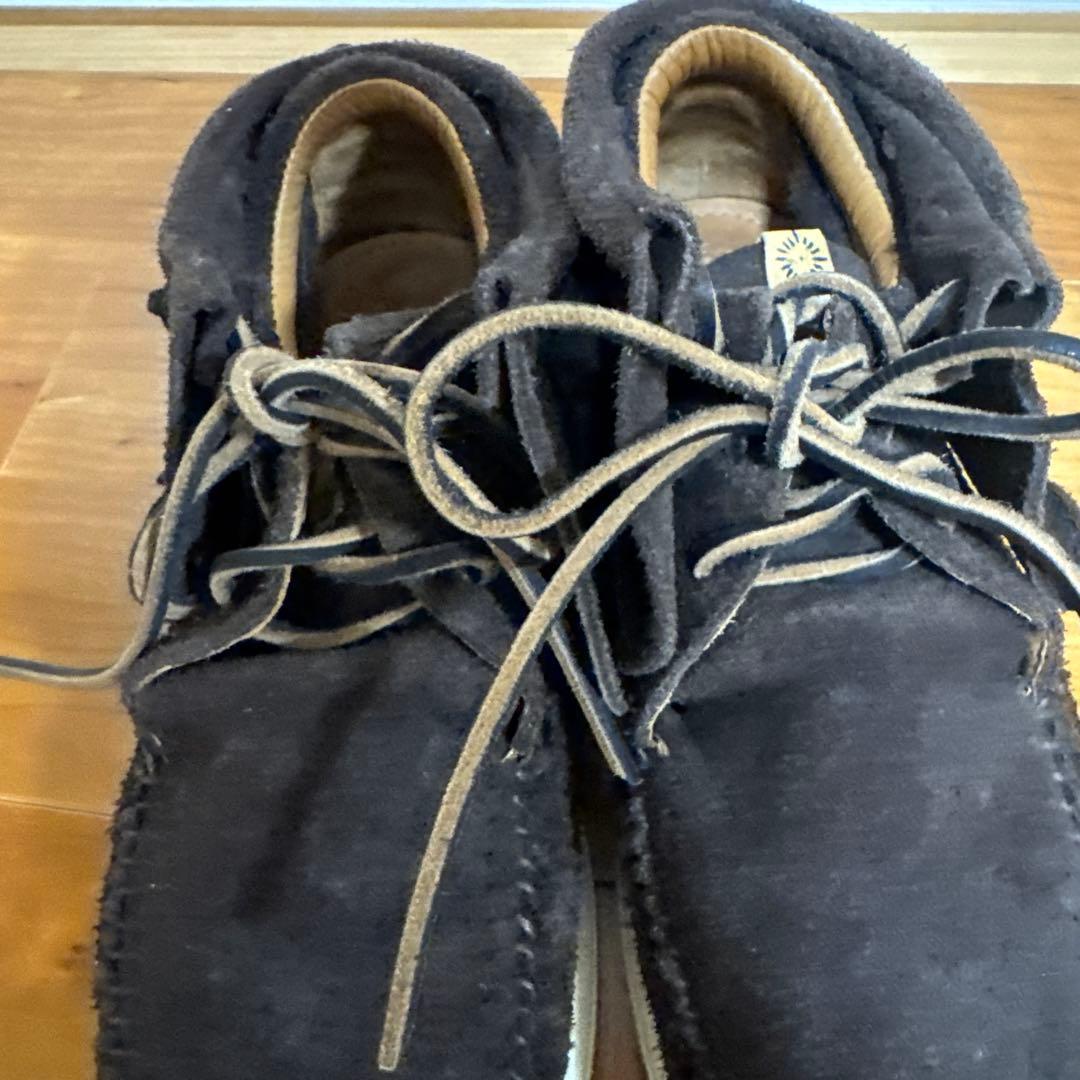 visvim ダークブラウン モカシン US10