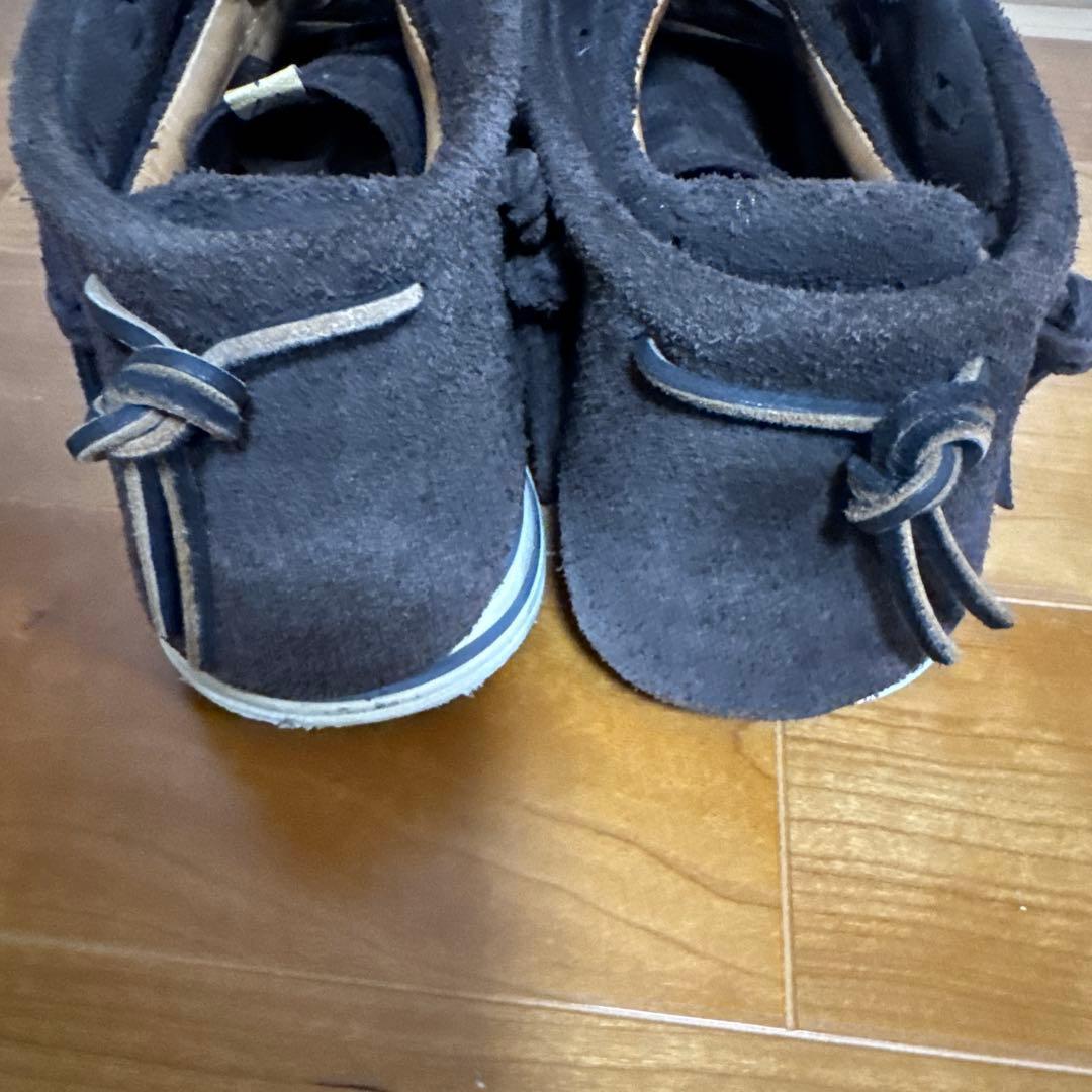 visvim ダークブラウン モカシン US10