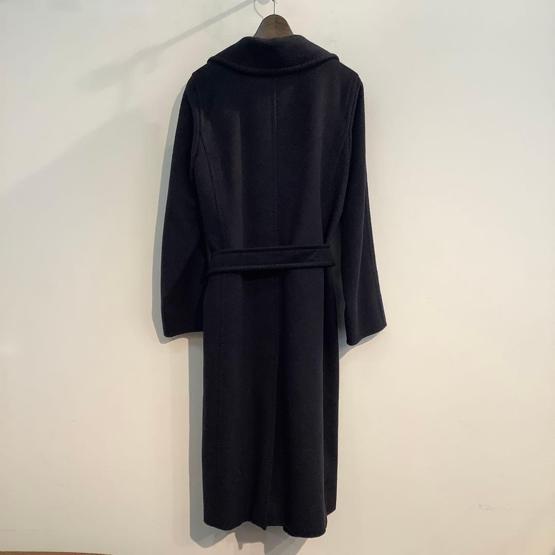 最終！Max Mara マニュエラ　ダークネイビー　キャメル100％コート