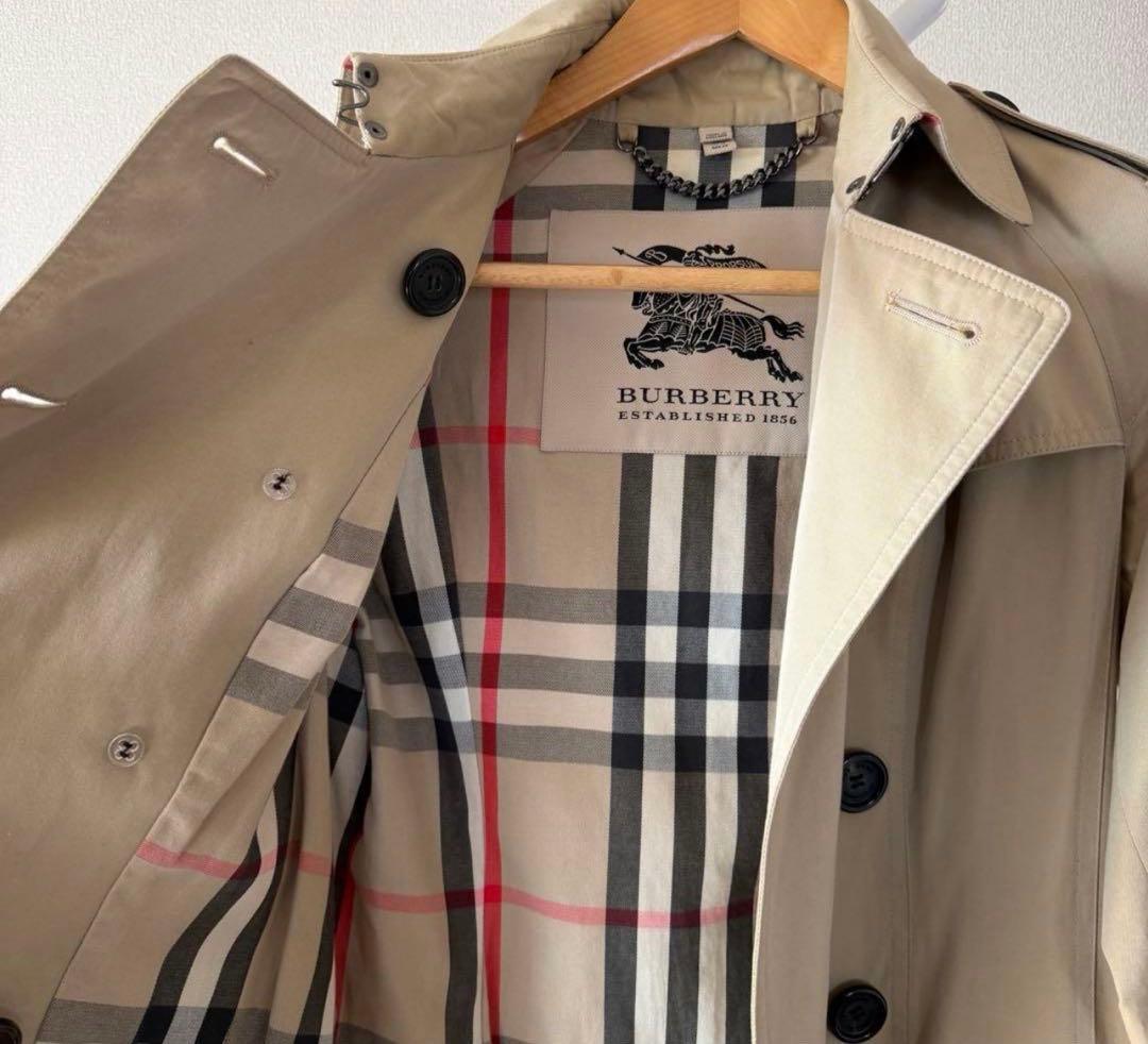 BURBERRY バーバリー ウエストベルト付き トレンチコート ベージュ