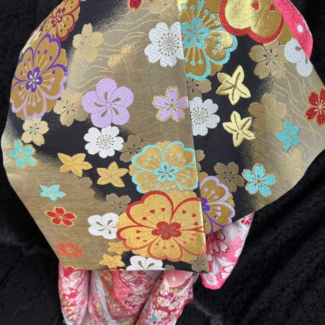 美品　古典柄　絞り　金彩　豪華　舞桜　逸品　フルセット　振袖　振り袖