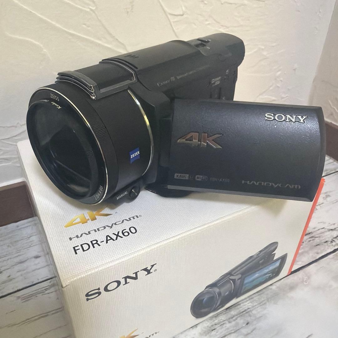 値下げ！美品☆Sony FDR-AX60 4K ハンディカム　豪華セット☆