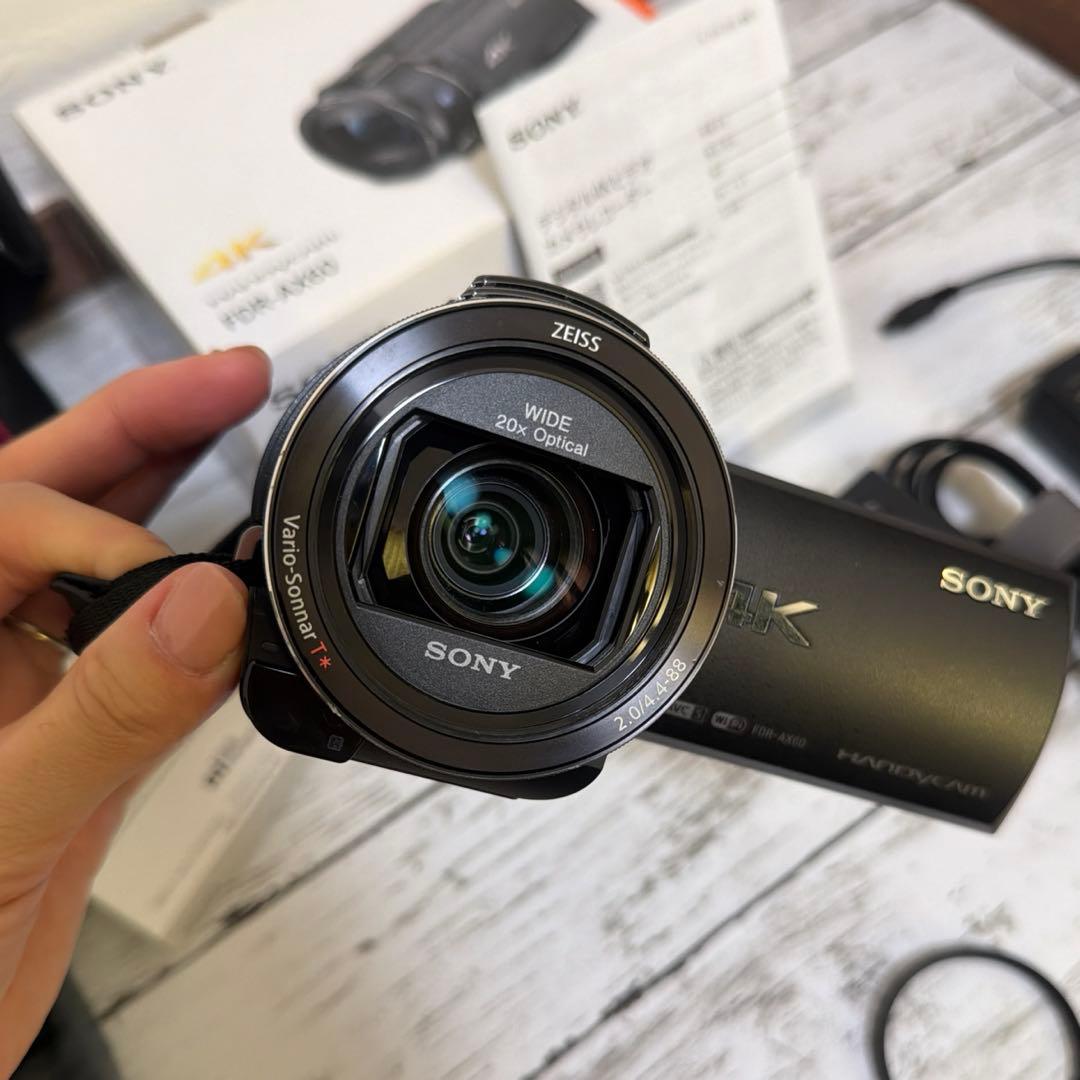 値下げ！美品☆Sony FDR-AX60 4K ハンディカム　豪華セット☆