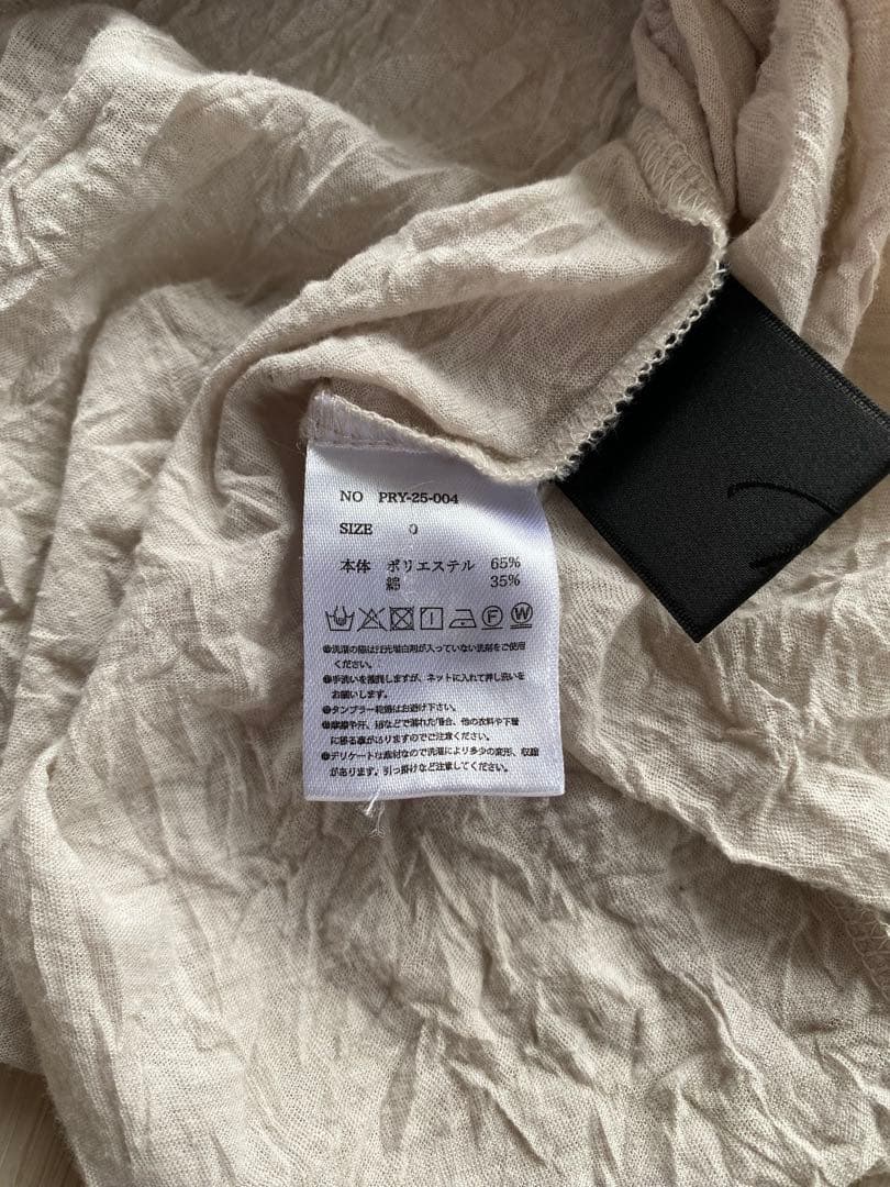 Craft Fabric Layered U-neck T-shirt サイズ0