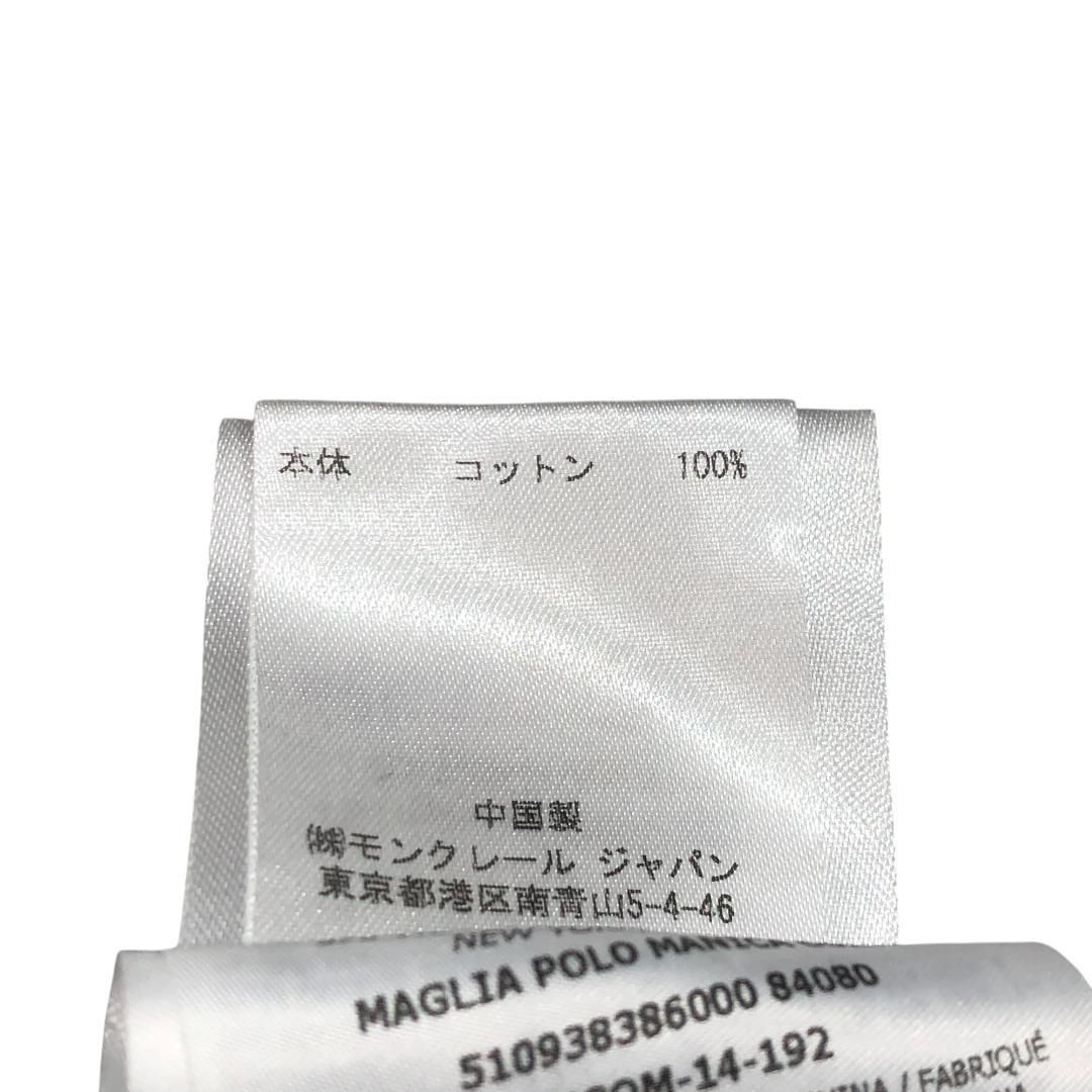 な*ん様 MONCLER モンクレール 半袖 ポロシャツ M ブラック ワッペン