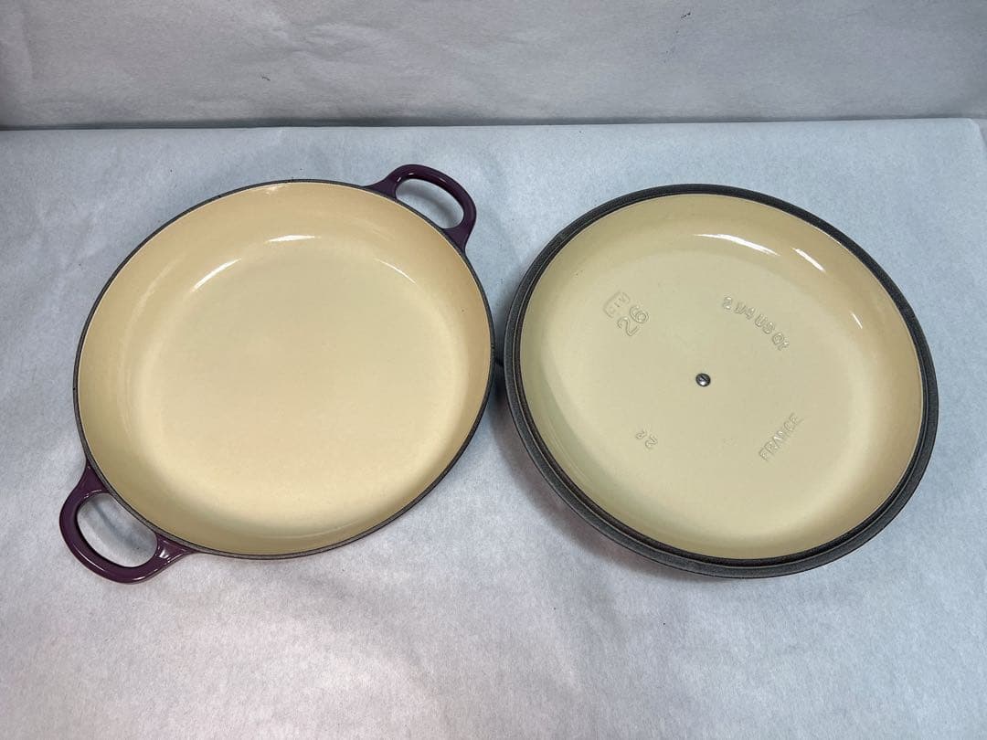 ルクルーゼ 廃盤 オーバルビュッフェキャセロール 26cm