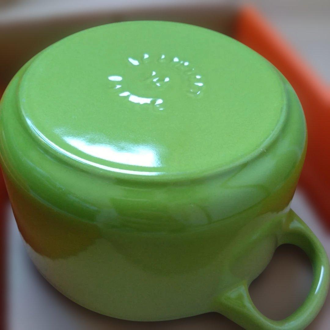 LE CREUSET 両手鍋　14センチ イエロー グリーン セット