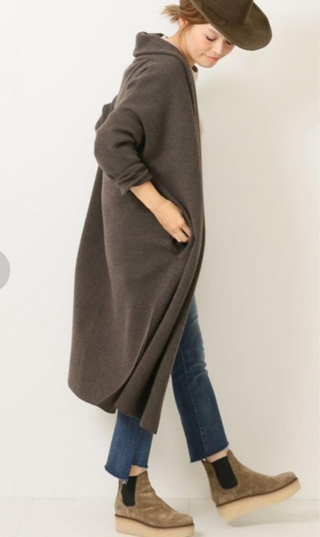 極美品✨MUSEdeDeuxiemeclasse スムースニット ガウンコート