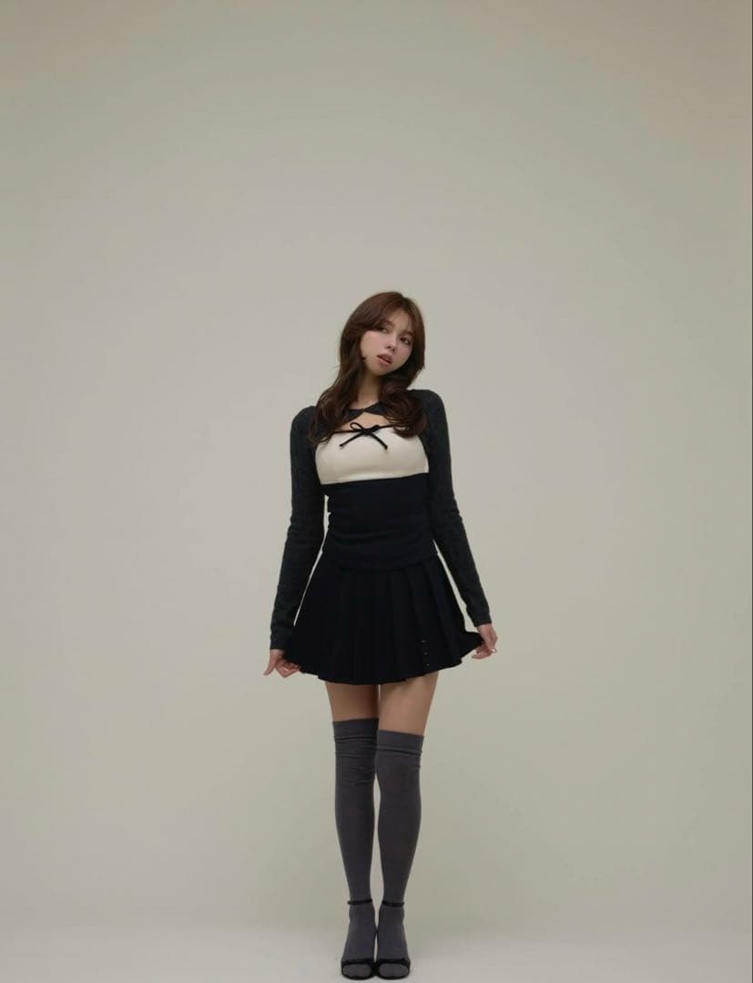 トップス Angmarry Flora pleats set up