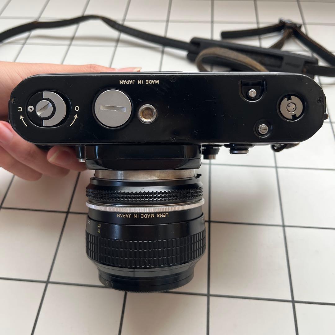 Nikon F2 Photomic+ 50mm F1.4 動作品　カバー付き