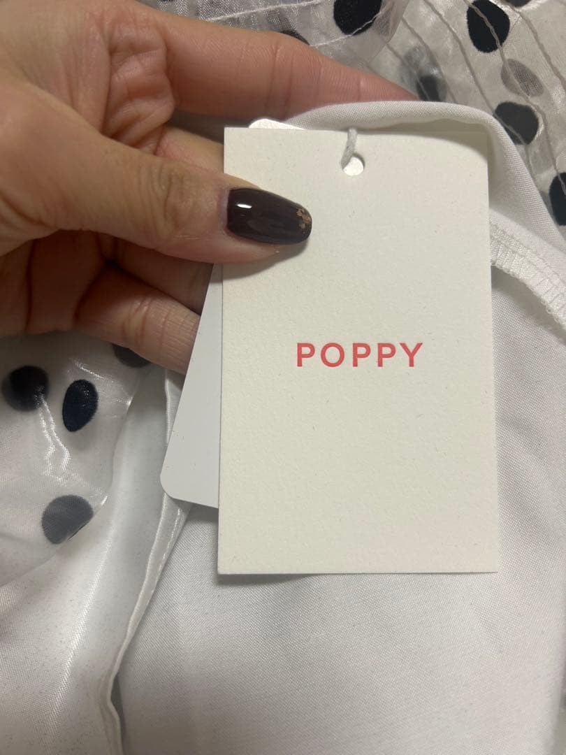 新品未使用！POPPY TIERED DOT SKIRT あさぎーにょ