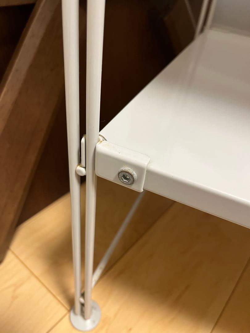 無印　スチールラック　収納ボックス付き