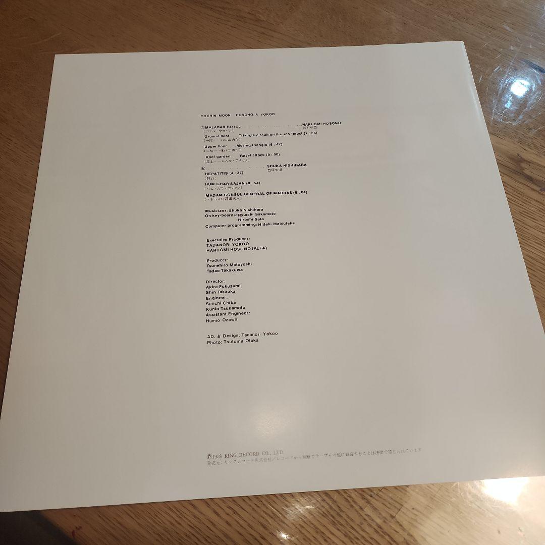 細野晴臣&横尾忠則 COCHIN MOON LP